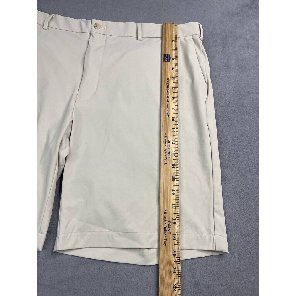Peter Millar Crown Crafted Shorts Men 40 Beige Stealth Performance Golf Classic - Picture 5 of 9